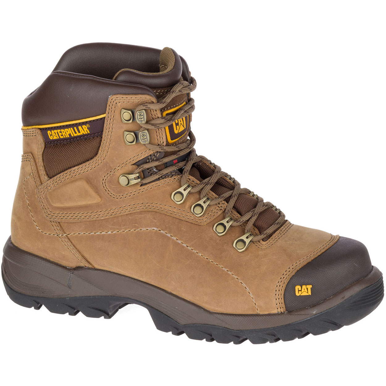 Caterpillar Boots South Africa - Cat Men's Diagnostic Hi Ankle Boots Dark Beige UG7456019